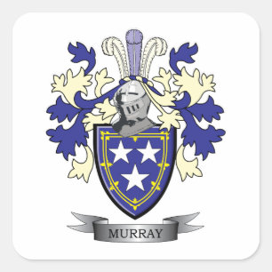 Sticker Carré Armoiries de Murray Family Crest