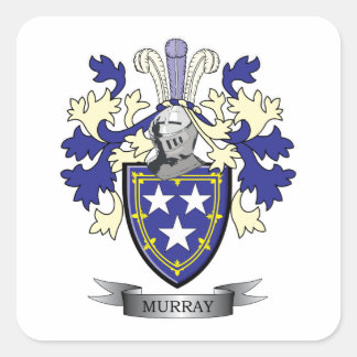 Sticker Carré Armoiries de Murray Family Crest