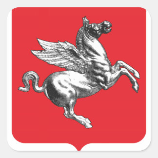 Sticker Carré Armoiries de Toscane (Italie)