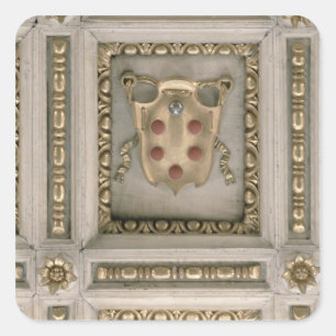 Sticker Carré Armoiries des Médicis, du fond de l'église
