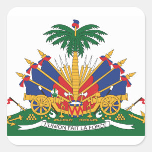 Sticker Carré Armoiries d'Haïti
