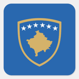 Sticker Carré Armoiries du Kosovo, Kosovo
