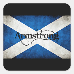 Sticker Carré armstrong grunge flag
