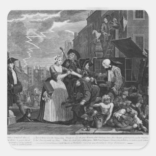 Sticker Carré Arrêté pour la dette