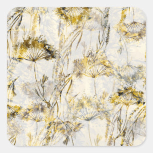 Sticker Carré arrière - plan d'aquarelle Abstraite : dandelion,