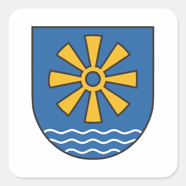 Sticker Carré Arrondissement du lac de Constance (Devant)