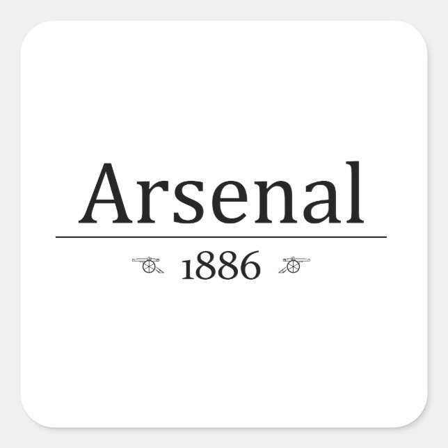 Sticker Carré Arsenal 1886 (Devant)
