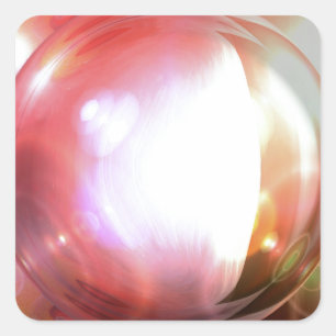 Sticker Carré Art Abstrait