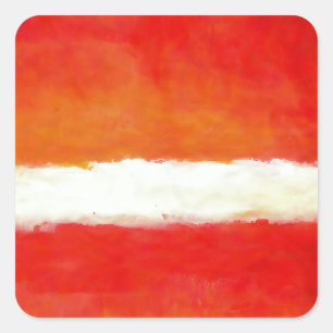 Sticker Carré Art Abstrait moderne - Style Rothko