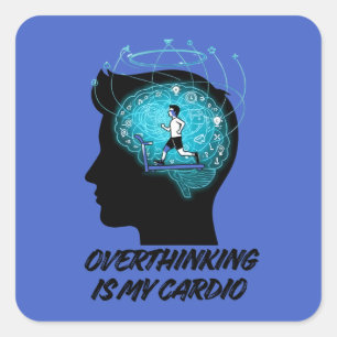 Sticker Carré Art de la condition mentale – Concept de formation