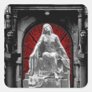 Sticker Carré Art gothique Angel Imaginaire