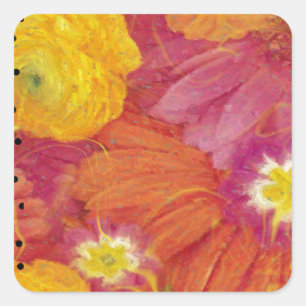Sticker Carré Art Ladybug