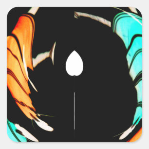 Sticker Carré Art Motif traditionnel africain Imprimer