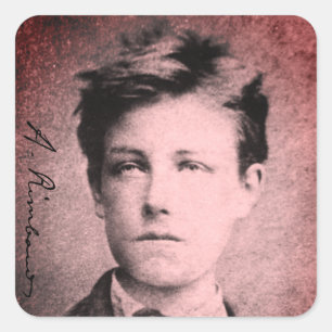 Sticker Carré Arthur Rimbaud