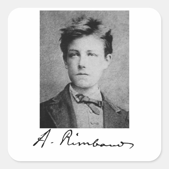Sticker Carré Arthur Rimbaud (Devant)