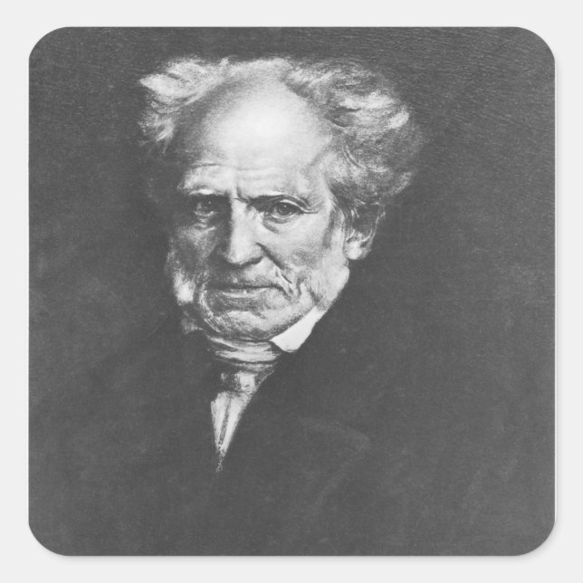 Sticker Carré Arthur Schopenhauer (Devant)