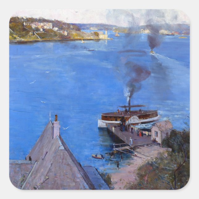 Sticker Carré Arthur Streeton Arthur Streeton McMahon's Point (Devant)