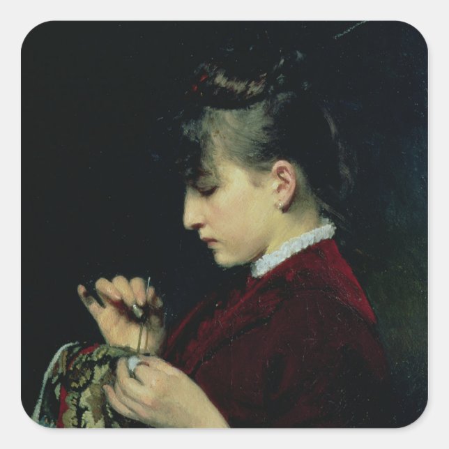 Sticker Carré Artisanat, 1887 (Devant)