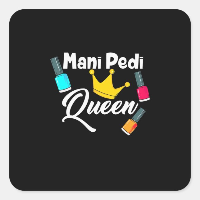 Sticker Carré Artiste Queen Nail (Devant)