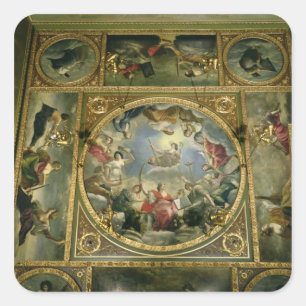 Sticker Carré Arts et sciences, 1636