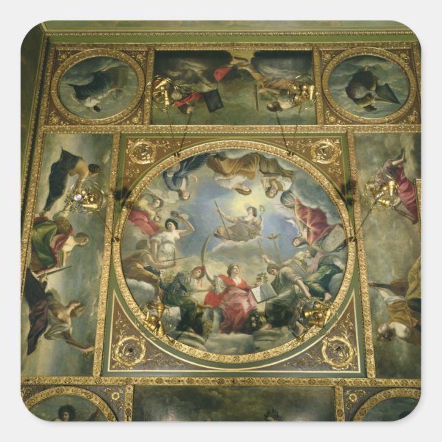 Sticker Carré Arts et sciences, 1636 (Devant)