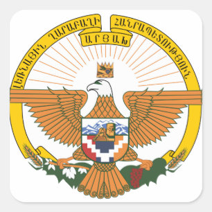 Sticker Carré Artsakh (Nagorno-Karabakh) Armoiries