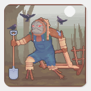 Sticker Carré As-Tu Peur ?