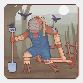 Sticker Carré As-Tu Peur ?