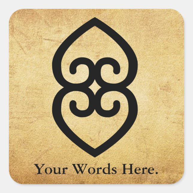 Sticker Carré ASASE YE DURU | Providence et la Divinité Terre (Devant)