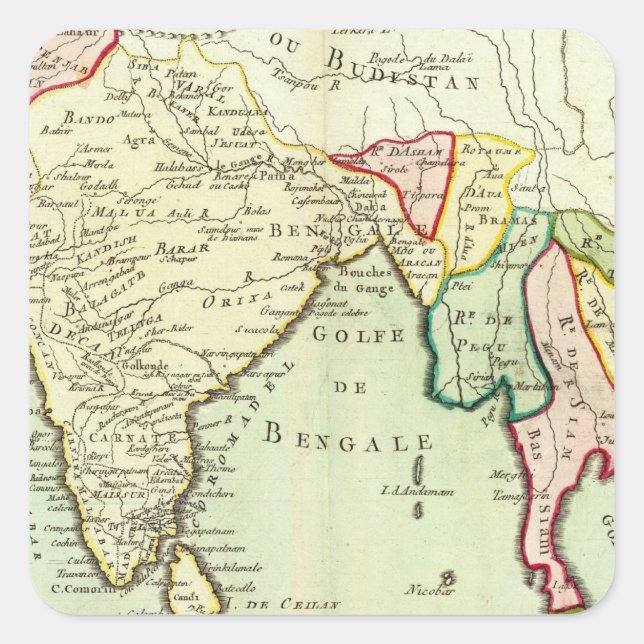 Sticker Carré Asia (Devant)