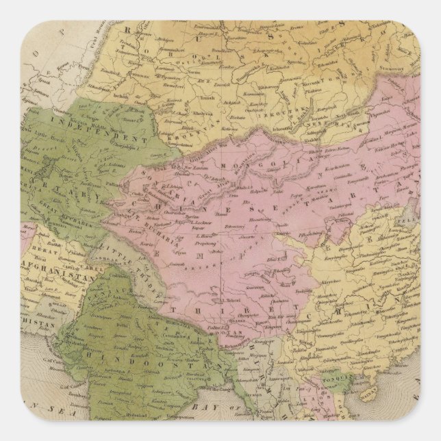 Sticker Carré Asie 12 (Devant)