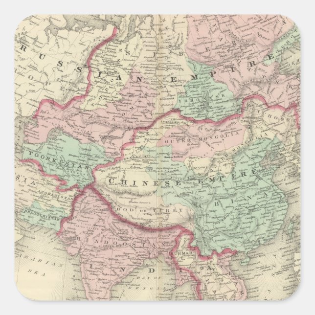 Sticker Carré Asie 19 (Devant)