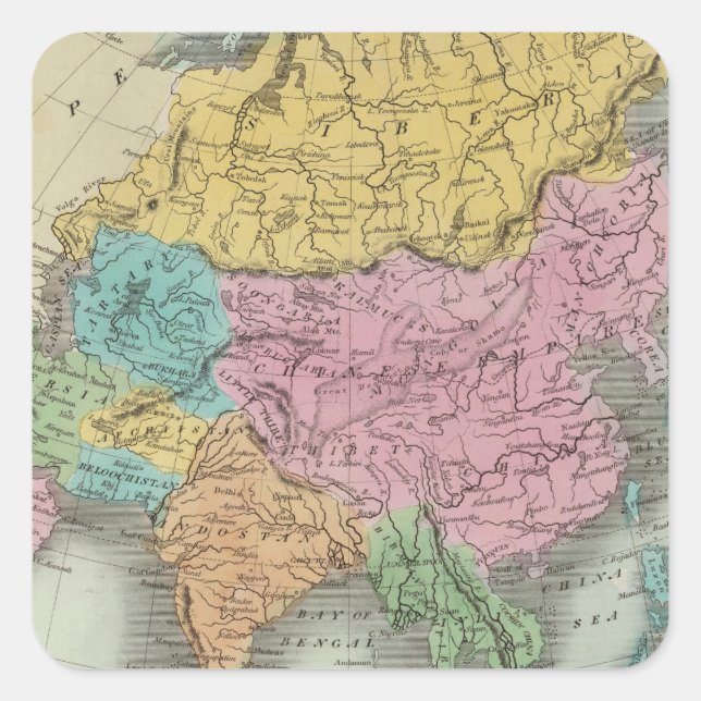 Sticker Carré Asie 26 (Devant)