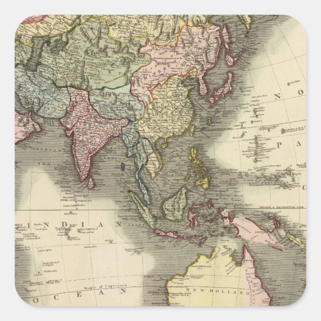 Sticker Carré Asie 28 (Devant)