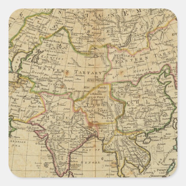 Sticker Carré Asie 29 (Devant)