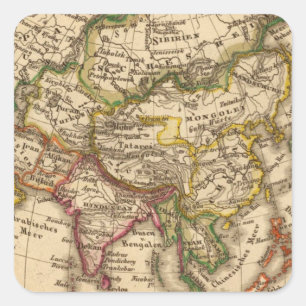 Sticker Carré Asie 3