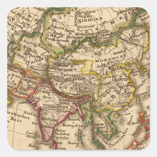 Sticker Carré Asie 3 (Devant)