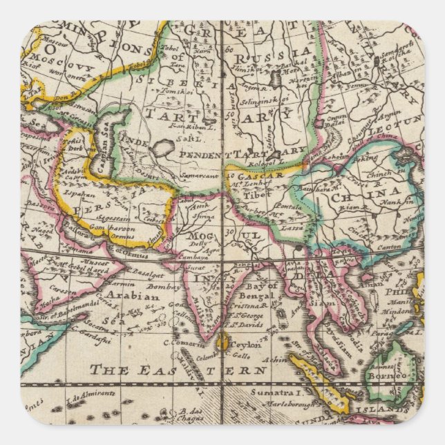 Sticker Carré Asie 32 (Devant)