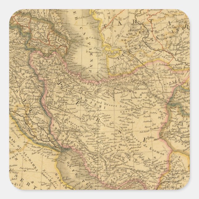 Sticker Carré Asie 33 (Devant)