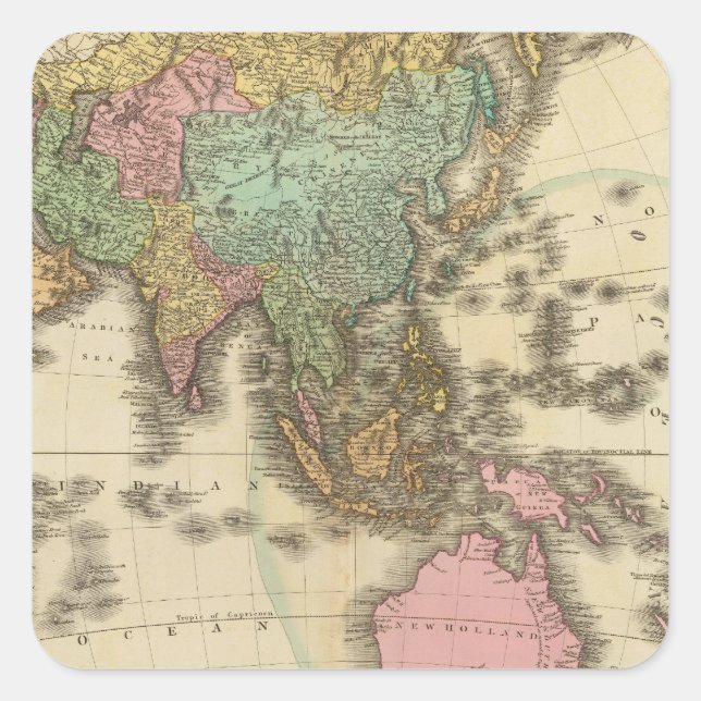 Sticker Carré Asie 39 (Devant)