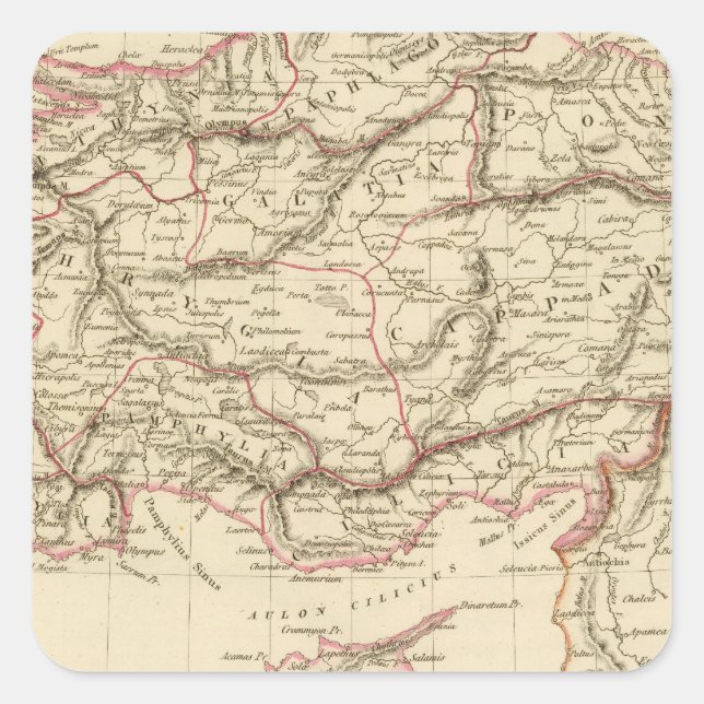 Sticker Carré Asie ancienne mineure (Devant)