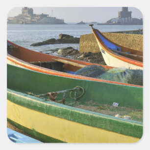 Sticker Carré Asie, Inde, Tamil Nadu, Kanniyakumari