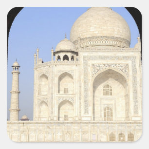 Sticker Carré Asie, Inde, Uttar Pradesh, Agra. Le Taj 2