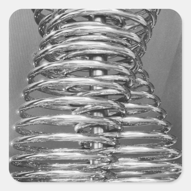 Sticker Carré Asie, Japon, Tokyo. Tuyau enroulé, Tepco Energy 2 (Devant)