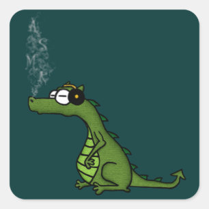 Sticker Carré ASMR Dragon