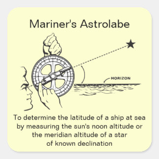 Sticker Carré Astrolabe de Mariner