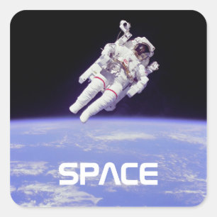 Sticker Carré Astronaute