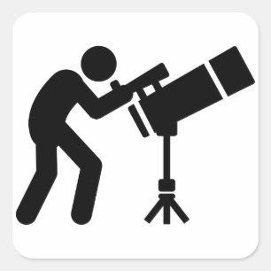 Sticker Carré Astronomie