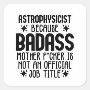 Sticker Carré Astrophysicien