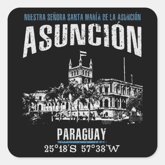 Sticker Carré Asunción (Devant)